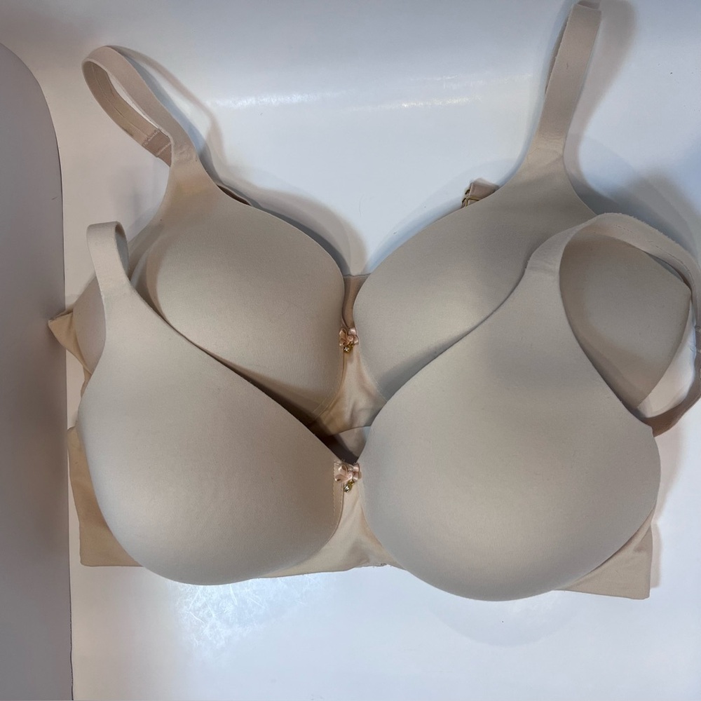 Soma 2 pack 36D Embraceable Wireless Bra in Light Buff Color. GUC